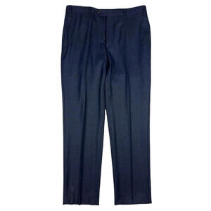 Corneliani Virgin Wool Dress Pant Trousers Blue Size 50 -6  EU | 34 W